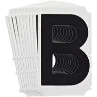 &eacute;tiquettes de lettres et chiffres gothiques individuels Quick-Align, B, 4" h, Noir The Estey Group