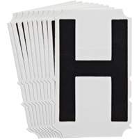 &eacute;tiquettes de lettres et chiffres gothiques individuels Quick-Align, H, 4" h, Noir The Estey Group