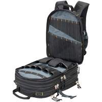 75-Pocket Tool Backpacks, 13" L x 17-1/2" W, Black, Nylon The Estey Group