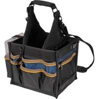 Large Electrical & Maintenance Tool Carrier, Polyester, 23 Pockets, Black The Estey Group
