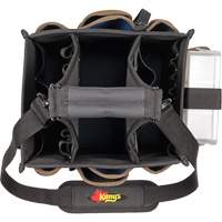 Large Electrical & Maintenance Tool Carrier, Polyester, 23 Pockets, Black The Estey Group