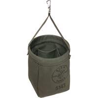 Tapered-Bottom Bag, 8" H, Canvas, Grey The Estey Group