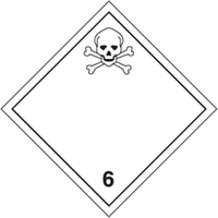 TDG Shipping Labels, Class 6.1, Toxic Substances, Vinyl The Estey Group