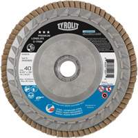 Long Life C-Trim Flap Disc, 4-1/2" x 5/8"-11, Type 27, 40 Grit, Zirconia Alumina The Estey Group