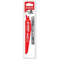 Lame de scie alternative pour la d&eacute;molition et les m&eacute;taux &eacute;pais, Bim&eacute;tal, 8-10 Dents par pouce, 6" lo The Estey Group