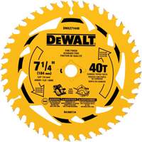 Lame de scie circulaire, 7-1/4", 40 dents, Pour Bois The Estey Group