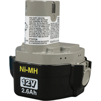 Pod-Style Battery, Ni-MH, 12 V, 2.6 A The Estey Group