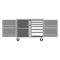 Rolling Work Bench, 49-7/8" W x 40-5/8" H x 26-7/8" D, 24.6 Cubic Feet Capacity The Estey Group