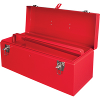 ATB100 Portable Tool Box with Metal Tool Tray, 8-3/4" D x 21" W x 9" H, Red The Estey Group