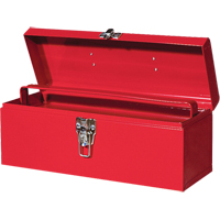 ATB100 Portable Tool Box with Metal Tool Tray, 6" D x 16" W x 6-1/2" H, Red The Estey Group