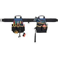 20 Pocket Tool Belt Combo, Polyester, Black The Estey Group