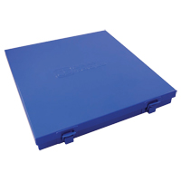 Slim Metal Box, 10-1/2" D x 9-1/4" W x 1-1/4" H, Blue The Estey Group