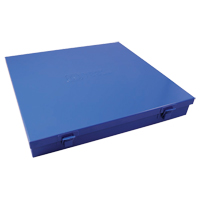 Slim Metal Box, 12" D x 11-1/2" W x 1-3/4" H, Blue The Estey Group