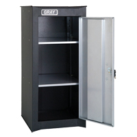 Side Rider Cabinet, 2 Drawers, 14-3/4" W x 18" D x 33-3/4" H, Black The Estey Group
