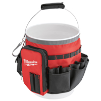 Bucket Organizer Bag, 10" L x 10" W x 13-1/2" H, Nylon, Red The Estey Group