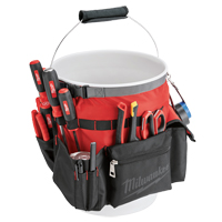 Bucket Organizer Bag, 10" L x 10" W x 13-1/2" H, Nylon, Red The Estey Group