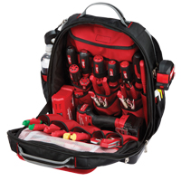 Ultimate Jobsite Backpack, 20" L x 17" W, Black, Ballistic The Estey Group