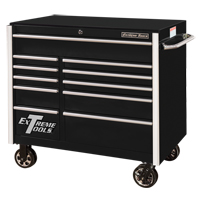 RX Series Rolling Tool Cabinet, 11 Drawers, 41-1/2" W x 25-1/2" D x 40-1/2" H, Black The Estey Group