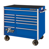RX Series Rolling Tool Cabinet, 11 Drawers, 41-1/2" W x 25-1/2" D x 40-1/2" H, Blue The Estey Group