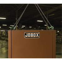 Field Office Jobsite Box, 33" W x 63" D x 80" H, Steel, Red The Estey Group