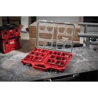 Organisateur profil&eacute; Packout, 19-3/4" x 16-2/5" x 2-1/2", Noir/Rouge The Estey Group