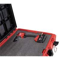Coffre &agrave; outils avec partitions ajustables Packout, 20-7/10" x 15-1/5" x 6-1/5", Noir/Rouge The Estey Group