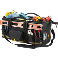 MEGAMOUTH Tool Bag, Polyester, 32 Pockets, Black The Estey Group