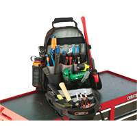 Arsenal&reg; 5843 Tool Backpack, 13-1/2" L x 8-1/2" W, Black, Polyester The Estey Group