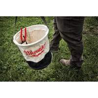 Utility Bucket, 11-4/5" L x 11-4/5" W x 14-3/5" H, Canvas, Beige/Black The Estey Group