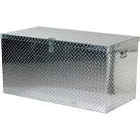 Aluminum Treadplate Portable Tool Box, 25-1/16" D x 49-1/4" W x 24" H, Silver The Estey Group