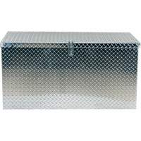 Aluminum Treadplate Portable Tool Box, 25-1/16" D x 49-1/4" W x 24" H, Silver The Estey Group