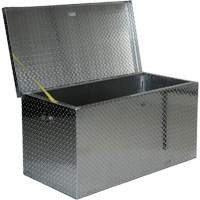 Aluminum Treadplate Portable Tool Box, 25-1/16" D x 49-1/4" W x 24" H, Silver The Estey Group