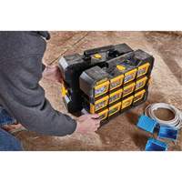 Organisateur Flip-Bin, 3-7/8" la x 17-3/4" p x 13-7/8" h, Noir/Jaune The Estey Group