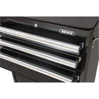 Industrial Tool Cart, 3 Drawers, 29-4/5" W x 21-1/5" D x 38-4/5" H, Black The Estey Group