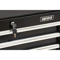 Industrial Tool Cart, 3 Drawers, 29-4/5" W x 21-1/5" D x 38-4/5" H, Black The Estey Group