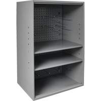 Abrasive Storage Cabinet with Pegboard, Steel, 19-7/8" x 14-1/4" x 32-3/4", Grey The Estey Group