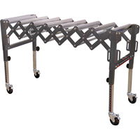 Extendable & Flexible Conveyor Roller Tables, 20" W x 52" L, 300 lbs. per lin. Ft. Capacity The Estey Group
