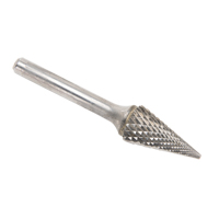 Fraises au carbure solide - Forme conique pointue CLEVELAND, SM-5, 1/2" dia., 1/4" Tige, 22,2 mm Prof. de la coupe The Estey Group
