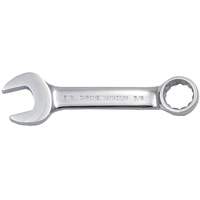 Cl&eacute; mixte courte enti&egrave;rement polie, 12 pans, 3/8", Fini Chrome The Estey Group