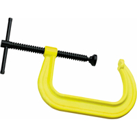 Hi-Vis Safety C-Clamp, 2-1/8" (54 mm) Capacity, 2-1/4" (57 mm) Throat Depth The Estey Group