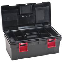 Coffres &agrave; outils en plastique, 17-1/2" la x 9-1/2" p x 8" h, Noir The Estey Group