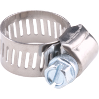 Reusable Zinc Plated Stainless Steel Clamp, Min Dia. 5/16", Max Dia. 7/8" The Estey Group