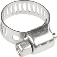 Hose Clamps - Stainless Steel Band & Screw, Min Dia. 1/5", Max Dia. 5/8" The Estey Group