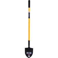 Round Point Shovel, Tempered Steel Blade, Fiberglass, Straight Handle The Estey Group
