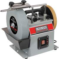 Wet/Dry Sharpener, 10" Wheel Diameter, 1/4 HP, 115 RPM The Estey Group
