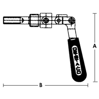 Straight Line Clamps - 601 Series, 5/8" (15.875 mm) Capacity, 100 lbs. Clamping Force The Estey Group