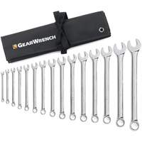 Jeu de cl&eacute;s longues &agrave; coupe &agrave; 12 pans avec pochette &agrave; outils roulable, Combinaison, 15 morceaux, Imp&eacute;rial The Estey Group