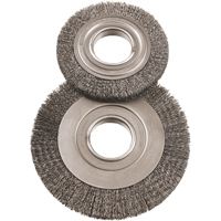 6" Major Wire Wheel Brushes, 6" Dia., 0.012" Fill, 2" Arbor The Estey Group