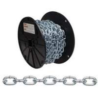 Straight Link Machine Chain, Low Carbon Steel, #4 x 100' (30.4 m) L, 215 lbs. (0.1075 tons) Load Capacity The Estey Group