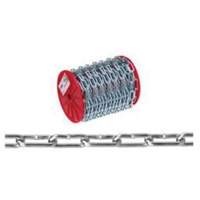 Straight Link Coil Chain, Low Carbon Steel, #4 x 100' (30.4 m) L, 205 lbs. (0.1025 tons) Load Capacity The Estey Group